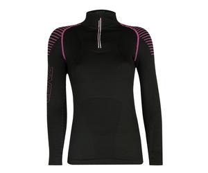 Lenz 3.0 Zip, funzionale camicia maniche lunghe donna XS female Nero/Fucsia