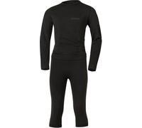 Lenz 3/4 Pants Long Sleeve Base Layer Set Nero 8-10 Years Bambini