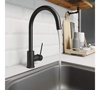 LENZ 42040051 LIO - Miscelatore Rubinetto per lavabo, colore: Nero opaco