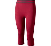 Lenz Merino 6.0 3/4 Base Layer Pants Rosso S Donna