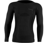 Lenz 6.0 Merino Crew Neck Camicia funzionale, nero, Taglia L