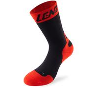Lenz 6.0 Mid Calze a compressione, nero/rosso, Taglia 45-47