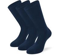 Lenz Basic Calzini - Confezione da 3, Marina militare, Taglia 39-42