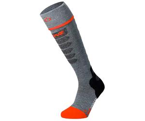 Lenz - Calze riscaldanti - Heat Sock 5.1 Toe Cap Slim Fit Grey/Red - Taglia 42-44 - Grigio