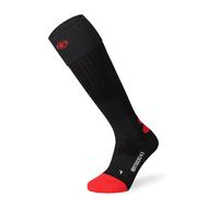 Lenz Heat Sock 4.1 Toe Cap Calze riscaldate, nero-rosso, taglia 31 32 33 34 per maschi