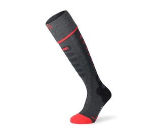 Lenz Heat Sock 5.1 Toe Cap Calze riscaldate, nero/rosso, 35-38