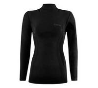Lenz 6.0 Merino Turtle Neck Camicia longsleeve da donna, nero, Taglia L