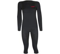 Lenz Merino 3/4 Set di biancheria intima funzionale, nero, Taglia XS/S
