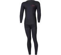 Lenz Set di biancheria intima Merino – Funzionale – Nero – Taglia S-M Uomo