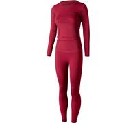 Lenz Merino Set di biancheria intima funzionale rosso da donna, rosso, taglia XL 2XL per donne