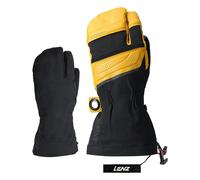 Lenz - Moffole riscaldate a tre dita in Primaloft® - Heat Glove 8.0 Finger Cap Lobster Unisex Black/Yellow - Taglia S - Giallo