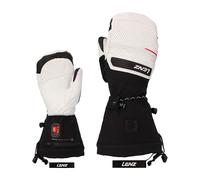 Lenz - Moffole riscaldate da donna - Heat Glove 9.0 Finger Cap Mittens Women Blanche / Noir per Donne in Poliestere Riciclato - Taglia S - Bianco
