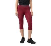 Lenz 6.0 Merino 3/4 Pantaloni funzionali da donna, rosso, taglia S per donne