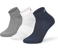 Lenz Performance Quarter Tech Calzini, blu-grigio-bianco, taglia 39 40 41 42 per maschi