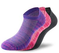 Lenz Performance Sneaker Tech Calzini, nero-rosa-porpora, taglia 35 36 37 38 per maschi