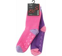 Lenz Rubber Print Calzini per bambini - Confezione da 2, rosa-porpora, taglia 27 28 29 30