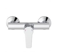 Lenz Rubinetto doccia MOLA in cromo - rubinetto doccia moderno e di alta qualità - con cartuccia di marca in ceramica e ugello di marca di alta qualità - 46030202
