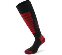 Lenz Skiing 3.0 Calzini, antracite/rosso, Taglia 39-41
