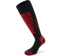 Lenz Skiing 3.0 Calzini, antracite/rosso, Taglia 42-44