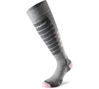 Lenz Skiing 3.0 Calzini, grigio/rosa, Taglia 35-38