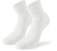 Lenz Soft Touch Quarters Calzini - Confezione da 2, bianco, taglia 39 40 41 42 per maschi