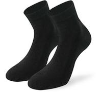 Lenz Soft Touch Quarters Calzini - Confezione da 2, nero, taglia 39 40 41 42 per maschi