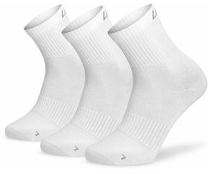 Lenz Sports Low Cut Calzini - Confezione da 3, bianco, taglia 35 36 37 38 per maschi