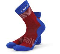Lenz Think About Merino Nordic 2.0 Calzini, rosso/blu, Taglia 42-44