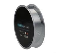 Lenza da 100 m in fluorocarbon per esche da pesca con diametro uniforme, memoria bassa ed efficace ritenzione della forza sommersa (0,8-0,14 mm-1,9 kg bianco)