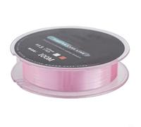 Lenza da 100 m in fluorocarbon per esche da pesca con diametro uniforme, memoria bassa ed efficace ritenzione della forza sommersa (1,5-0,20 mm-3,2 kg rosa)