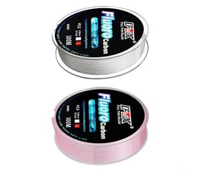 Lenza da 100 m in fluorocarbon per esche da pesca con diametro uniforme, memoria bassa ed efficace ritenzione della forza sommersa (0,8-0,14 mm-1,9 kg verde)