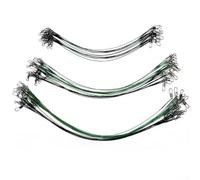 Lenza da pesca, 60 pezzi, filo di acciaio da 15/23/30 cm, a prova di morso con perno di sicurezza girevole, resistente al sale, per mare, barca, pesca in spiaggia