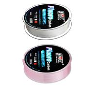 Lenza da pesca in fluorocarbon da 100 m, con leader in fibra di carbonio 4 13/34, forza 14,5 kg per una resistenza superiore e un aspetto invisibile (6-0,40 mm-13,8 kg verde)