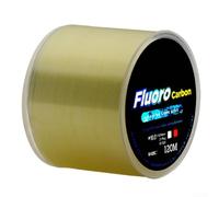 Lenza da pesca in fluorocarbonio da 120 m, leader ottimizzato in fibra di carbonio per un'esperienza di pesca senza sforzo (6.0 giallo)