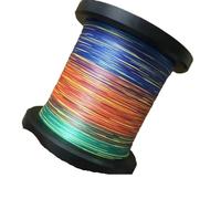 Lenza da pesca in nylon, 8 Lenza da pesca in PE multifilamento intrecciato Linea principale ad alta resistenza, dimensioni multiple, 100-2000M(100M,0.8-16LB)