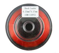 Lenza da pesca in nylon con basso allungamento per una migliore sensibilità nella cattura dei pesci (rosso)