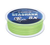 Lenza da pesca intrecciata Seashark di colore non sbiadisce mai, 8 fili, molto resistente, resistente all'abrasione, filo da pesca senza stiramento, vari colori, 2,7 kg a 36,3 kg