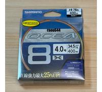 Lenza da pesca intrecciata Shimano OCEA8 LD-A81S PE #4 400m 5 colori Made in ...