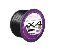 Lenza da pesca intrecciata X4 fili 300 m seta super forte attacco carpa nero