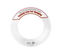 Lenza da pesca per fai da te, 200 m in nylon trasparente, monofilo invisibile, filo forte per palloncini fai da te, peso leggero di 76 g, adatto come cordino da pesca, per il fai da te di DEK