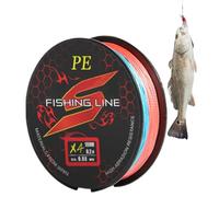 Lenza da pesca per pesce persico, 4 fili, ad alta resistenza e resistente | Filo da pesca a lancio largo per lancio in acqua salata, barca, riva, pesca sul ghiaccio, roccia, persico e trota