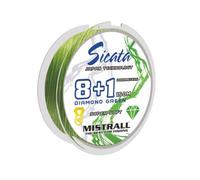 Lenza da Pesca Treccia Sicata 150 m Carpa X8 + 1 Verde Diamante Extra Forte...