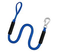 Lenza di ancoraggio per canoa e piccole imbarcazioni, corda di ormeggio elastica da 121,9 cm con collegamento a gancio e anello, corda elastica per ormeggio kayak, corda di attracco, piccola attracco