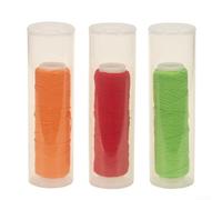 Lenza elastica in nylon per pesca a mosca con profilo rinforzato per la legatura di esche e per l'integrazione di esche per granchi nella costruzione di rig (verde+rosso+giallo)