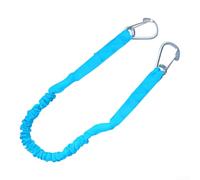 Lenza elastica per imbarcazioni da 0,9 m, con fibbie in acciaio inossidabile di grado marino per barche PWC per kayak, estensibile per assorbire e fissare l'attracco (.blu)