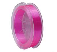 Lenza in fluorocarbonio a bassa visibilità, 100 m, per pesca predatori, tra cui luccio, muschio, serpente e scorfano in condizioni (8-0,50 mm-15,6 kg, rosa)