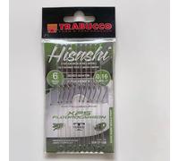 Lenza Montata Trabucco HISASHI Trota - Amo Serie 62041BN Nickel Regular - XPS 100% Fluorocarbon- Lunghezza 170/270 cm - Laghetto e Torrente (Hook #6 | Ø 0.16 mm | 270 cm)