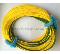 Lenza Pesca Mosca Galleggiante Per Ninfa E Cicalino Doppio Colore Oliva / Oro