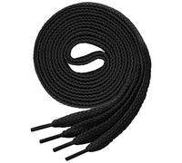 Lenzen 3 Paia Lacci Piatti per Scarpe Sportive, Scarponcini e Stivali I Stringhe Robuste e Resistenti (90 cm, nero)