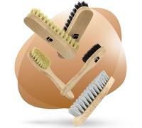 Lenzen - 5 pezzi, composti da 2 spazzole lucidanti, 2 spazzole a tazza e 1 spazzola per la pulizia I spazzola scarpe I pulizia scarpe scamosciate I kit pulizia scarpe